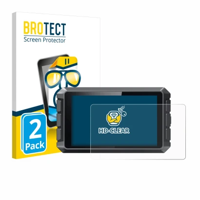 Parte frontale di una confezione del prodotto con il logo del marchio BROTECT. Accanto è raffigurato il dispositivo Creality S
