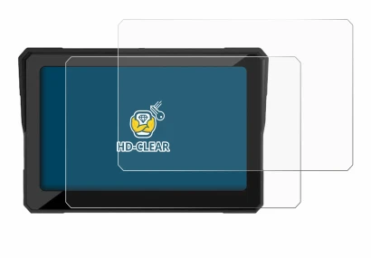 Immagine del dispositivo Carpuride W702 7" con un'ampia varietà di protezioni per lo schermo.