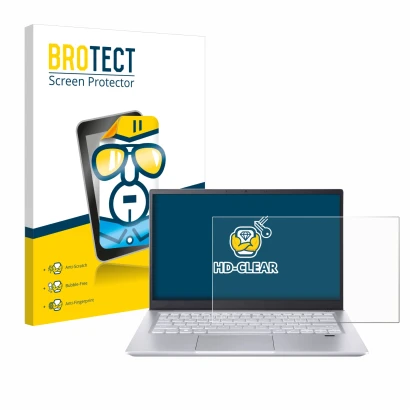 Parte frontale di una confezione del prodotto con il logo del marchio BROTECT. Accanto è raffigurato il dispositivo Acer Swift