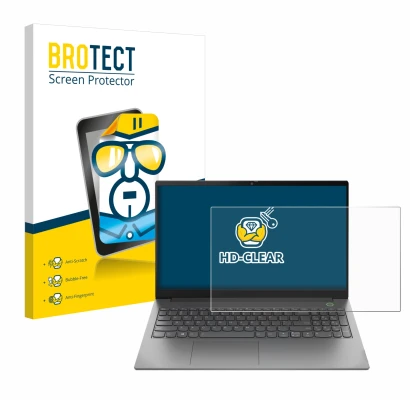 Parte frontale di una confezione del prodotto con il logo del marchio BROTECT. Accanto è raffigurato il dispositivo Lenovo Thi