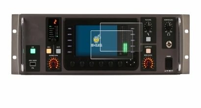 Immagine del dispositivo Behringer X32 Rack con un'ampia varietà di protezioni per lo schermo.