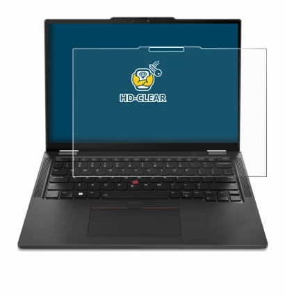 Immagine del dispositivo Lenovo ThinkPad X13 2-in-1 Gen 5 con un'ampia varietà di protezioni per lo schermo.