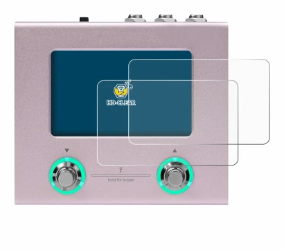Immagine del dispositivo Hotone Ampero Mini con un'ampia varietà di protezioni per lo schermo.