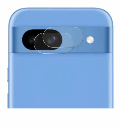 Immagine del dispositivo Google Pixel 8a (SOLO Fotocamera) con un'ampia varietà di protezioni per lo schermo.