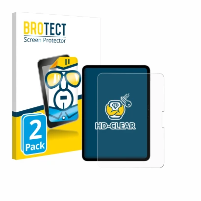 Parte frontale di una confezione del prodotto con il logo del marchio BROTECT. Accanto è raffigurato il dispositivo Apple iPad