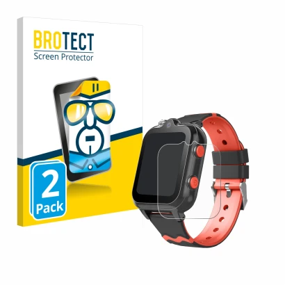 Parte frontale di una confezione del prodotto con il logo del marchio BROTECT. Accanto è raffigurato il dispositivo Yuede Kids