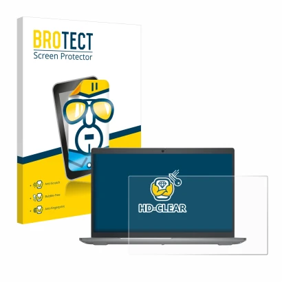 Parte frontale di una confezione del prodotto con il logo del marchio BROTECT. Accanto è raffigurato il dispositivo Dell Preci