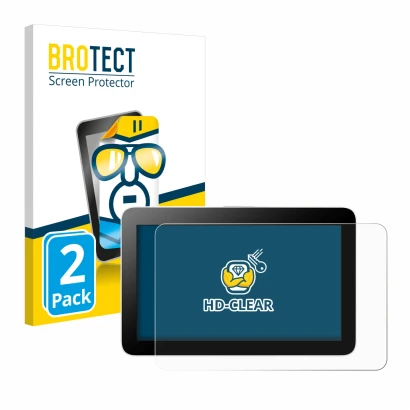 Parte frontale di una confezione del prodotto con il logo del marchio BROTECT. Accanto è raffigurato il dispositivo Wacom One