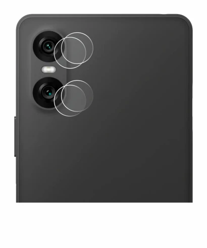 Immagine del dispositivo Sony Xperia 10 VI (SOLO Fotocamera) con un'ampia varietà di protezioni per lo schermo.