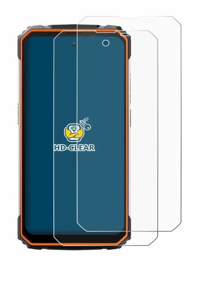 Immagine del dispositivo Blackview BV8100 con un'ampia varietà di protezioni per lo schermo.