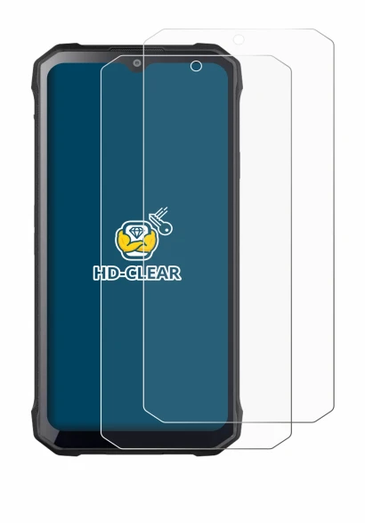 Immagine del dispositivo Hotwav T7 con un'ampia varietà di protezioni per lo schermo.