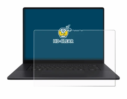 Immagine del dispositivo ASUS ProArt P16 con un'ampia varietà di protezioni per lo schermo.