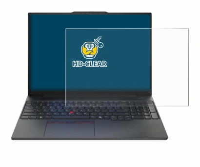 Immagine del dispositivo Lenovo ThinkPad E16 Gen 2 con un'ampia varietà di protezioni per lo schermo.
