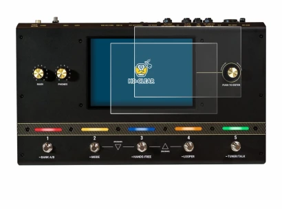 Immagine del dispositivo Headrush Core con un'ampia varietà di protezioni per lo schermo.