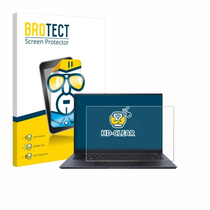 Parte frontale di una confezione del prodotto con il logo del marchio BROTECT. Accanto è raffigurato il dispositivo ASUS ZenBo