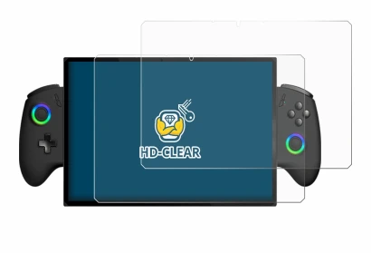 Immagine del dispositivo OneXPlayer X1 con un'ampia varietà di protezioni per lo schermo.
