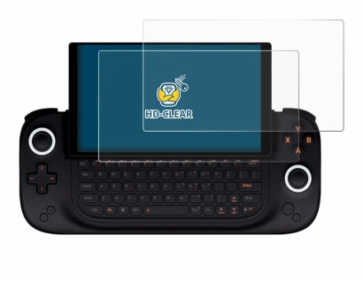 Immagine del dispositivo Ayaneo Slide con un'ampia varietà di protezioni per lo schermo.