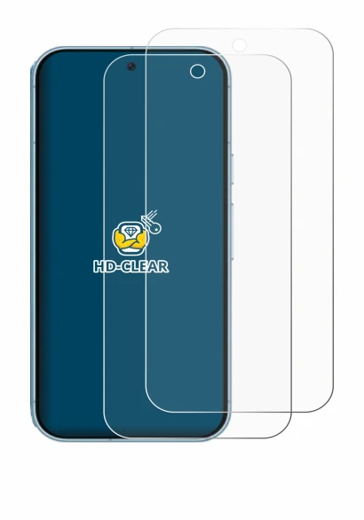 Immagine del dispositivo Google Pixel 9 con un'ampia varietà di protezioni per lo schermo.