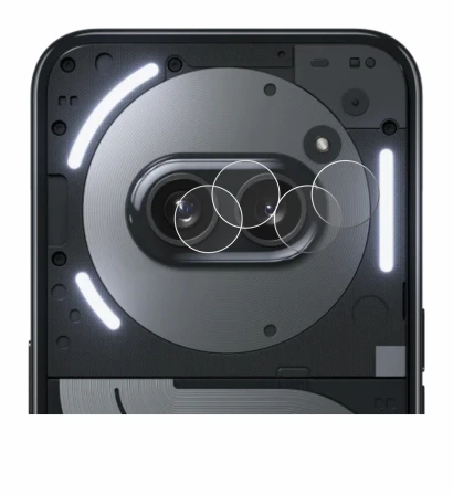 Immagine del dispositivo Nothing Phone (2a) Plus (SOLO Fotocamera) con un'ampia varietà di protezioni per lo schermo.
