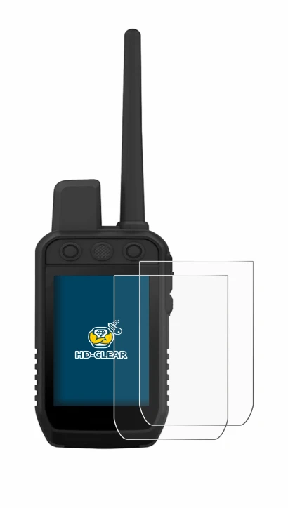 Immagine del dispositivo Garmin Alpha 300 K con un'ampia varietà di protezioni per lo schermo.