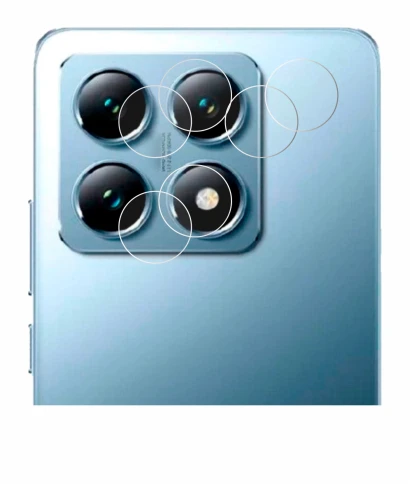 Immagine del dispositivo Xiaomi 14T (SOLO Fotocamera) con un'ampia varietà di protezioni per lo schermo.