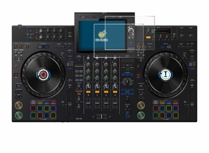 Immagine del dispositivo AlphaTheta XDJ-AZ con un'ampia varietà di protezioni per lo schermo.
