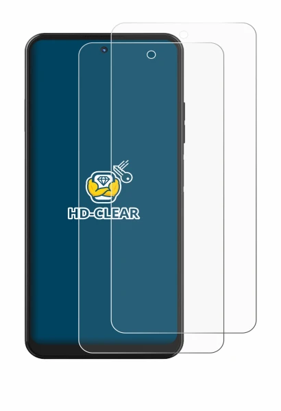 Immagine del dispositivo Hotwav Note 12 con un'ampia varietà di protezioni per lo schermo.