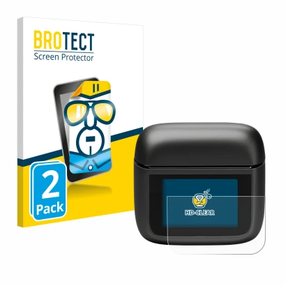 Parte frontale di una confezione del prodotto con il logo del marchio BROTECT. Accanto è raffigurato il dispositivo JBL Tour P