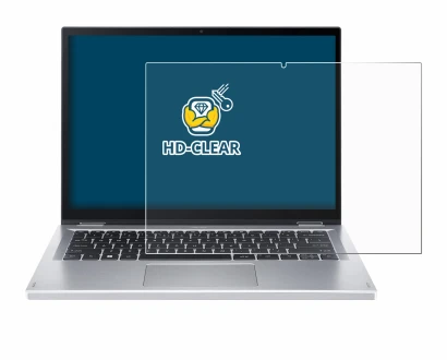 Immagine del dispositivo Acer Aspire 3 Spin A3SP14 con un'ampia varietà di protezioni per lo schermo.