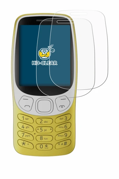 Immagine del dispositivo Nokia 3210 con un'ampia varietà di protezioni per lo schermo.