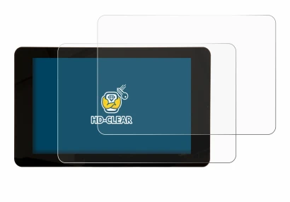 Immagine del dispositivo Raspberry Pi Touchscreen 2 (7") con un'ampia varietà di protezioni per lo schermo.