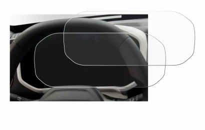 Immagine del dispositivo Dacia Duster Tacho (2024) con un'ampia varietà di protezioni per lo schermo.