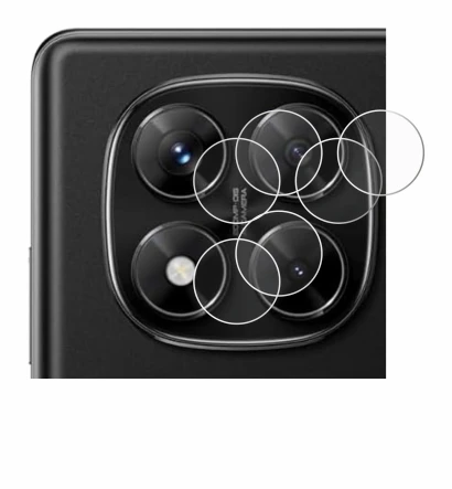 Immagine del dispositivo Xiaomi Redmi Note 14 Pro (SOLO Fotocamera) con un'ampia varietà di protezioni per lo schermo.