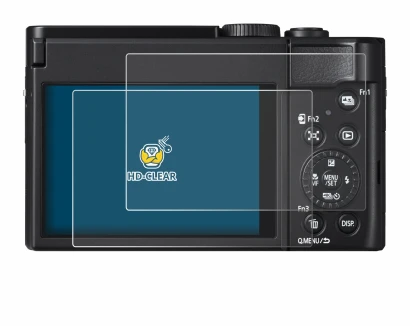Immagine del dispositivo Panasonic Lumix DC-TZ99 con un'ampia varietà di protezioni per lo schermo.