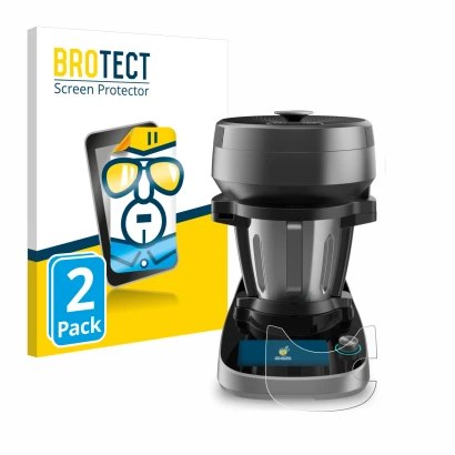 Parte frontale di una confezione del prodotto con il logo del marchio BROTECT. Accanto è raffigurato il dispositivo Cecotec Ma