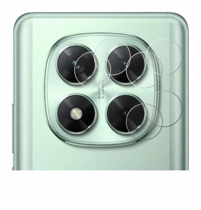 Immagine del dispositivo Xiaomi Poco X7 (SOLO Camera) con un'ampia varietà di protezioni per lo schermo.