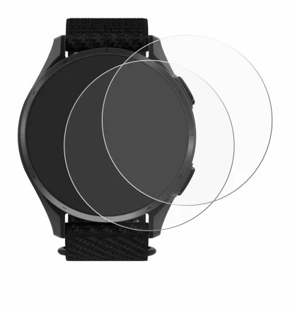 Immagine del dispositivo Garmin Approach S50 con un'ampia varietà di protezioni per lo schermo.