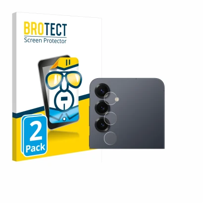 Parte frontale di una confezione del prodotto con il logo del marchio BROTECT. Accanto è raffigurato il dispositivo Samsung Ga