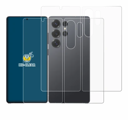 Immagine del dispositivo Samsung Galaxy S25 Ultra Enterprise Edition (Fronte+Retro) con un'ampia varietà di protezioni per lo 