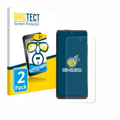 Parte frontale di una confezione del prodotto con il logo del marchio BROTECT. Accanto è raffigurato il dispositivo Thuraya On