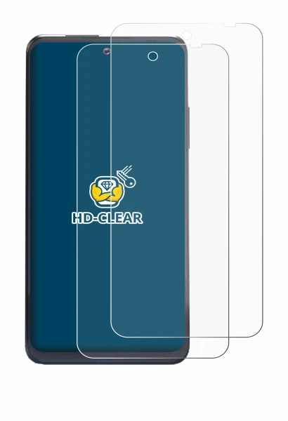 Immagine del dispositivo Thuraya One con un'ampia varietà di protezioni per lo schermo.