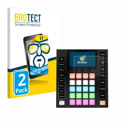 Parte frontale di una confezione del prodotto con il logo del marchio BROTECT. Accanto è raffigurato il dispositivo Wolfmix W1