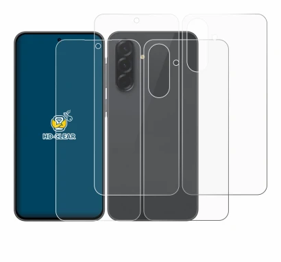 Immagine del dispositivo Samsung Galaxy A36 5G (Fronte+Retro) con un'ampia varietà di protezioni per lo schermo.