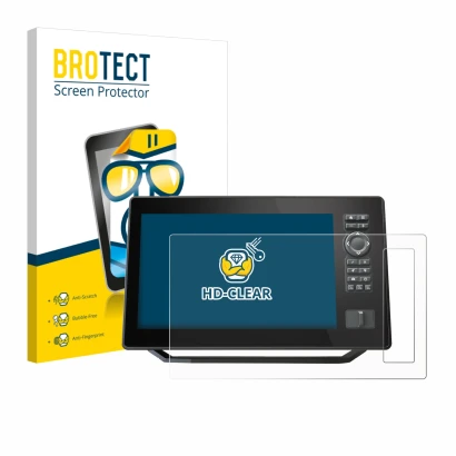 Parte frontale di una confezione del prodotto con il logo del marchio BROTECT. Accanto è raffigurato il dispositivo Humminbird