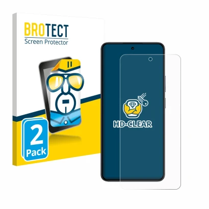 Parte frontale di una confezione del prodotto con il logo del marchio BROTECT. Accanto è raffigurato il dispositivo realme 14T