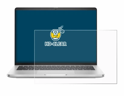 Immagine del dispositivo Dell Pro 14 Plus PB14250 con un'ampia varietà di protezioni per lo schermo.