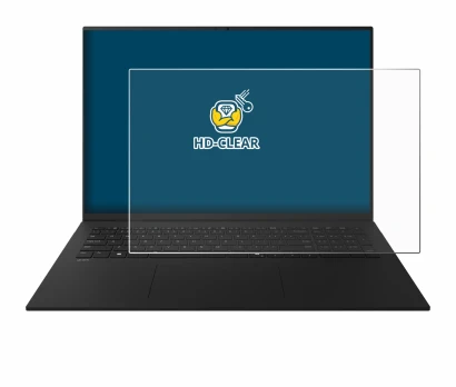 Immagine del dispositivo LG gram 17" 2025 con un'ampia varietà di protezioni per lo schermo.