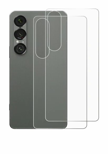 Immagine del dispositivo Sony Xperia 1 VII (Posteriore) con un'ampia varietà di protezioni per lo schermo.
