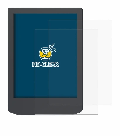 Immagine del dispositivo PocketBook Verse Lite con un'ampia varietà di protezioni per lo schermo.
