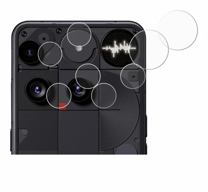 Immagine del dispositivo Nothing Phone (3) (SOLO Fotocamera) con un'ampia varietà di protezioni per lo schermo.